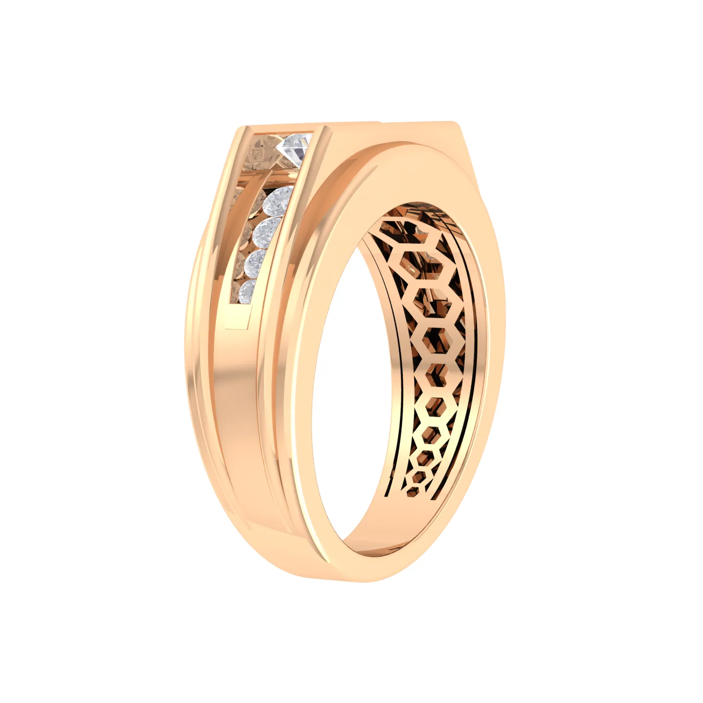 1 ctw Round Lab Grown Diamond Men's Ring