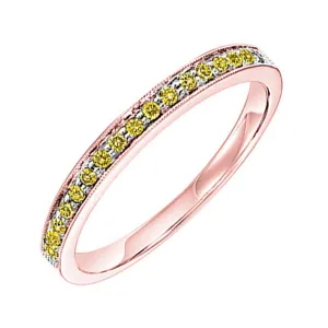 14KT ROSE GOLD DIAMOND(1/8CTW) RING