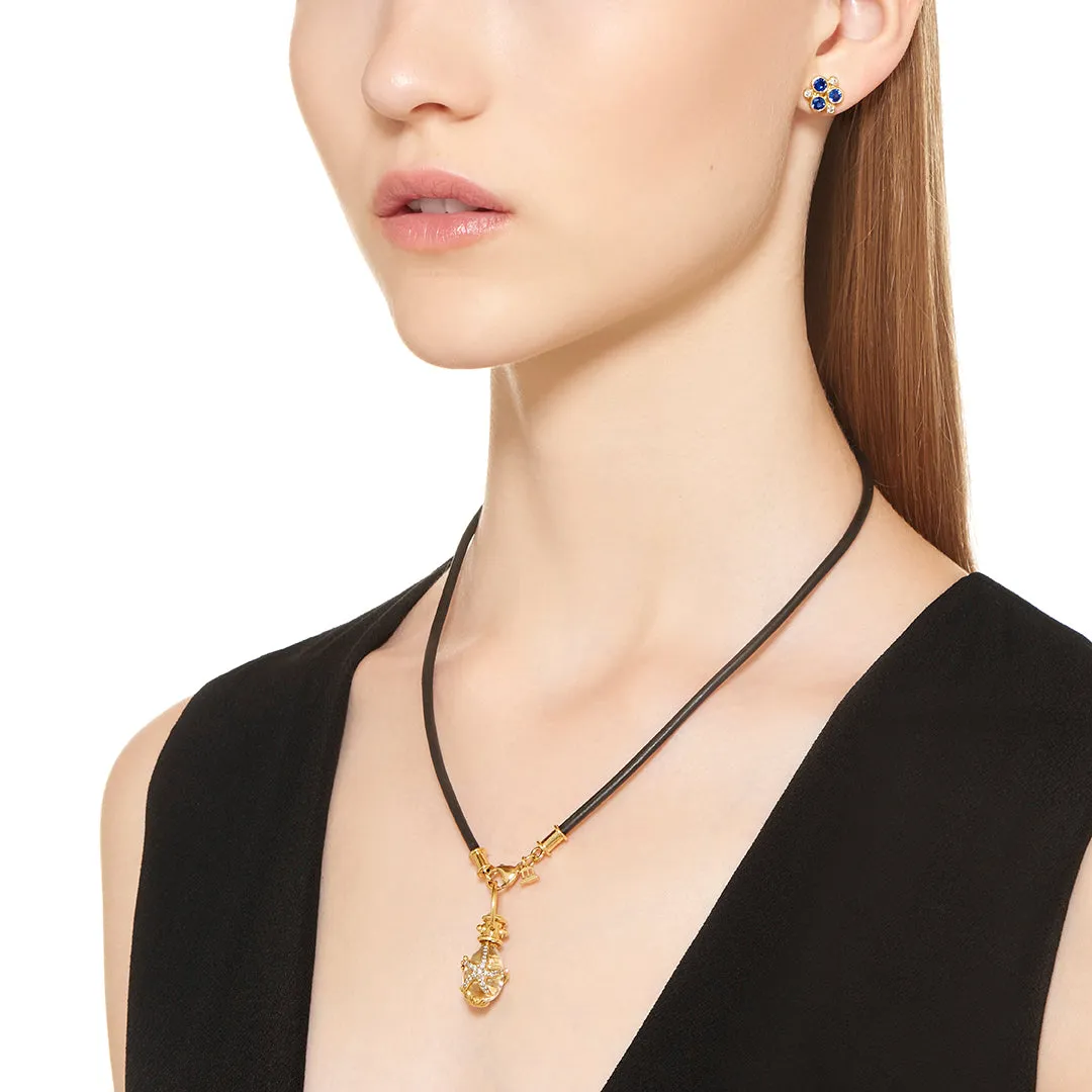 18K Diamond Sea Star Amulet