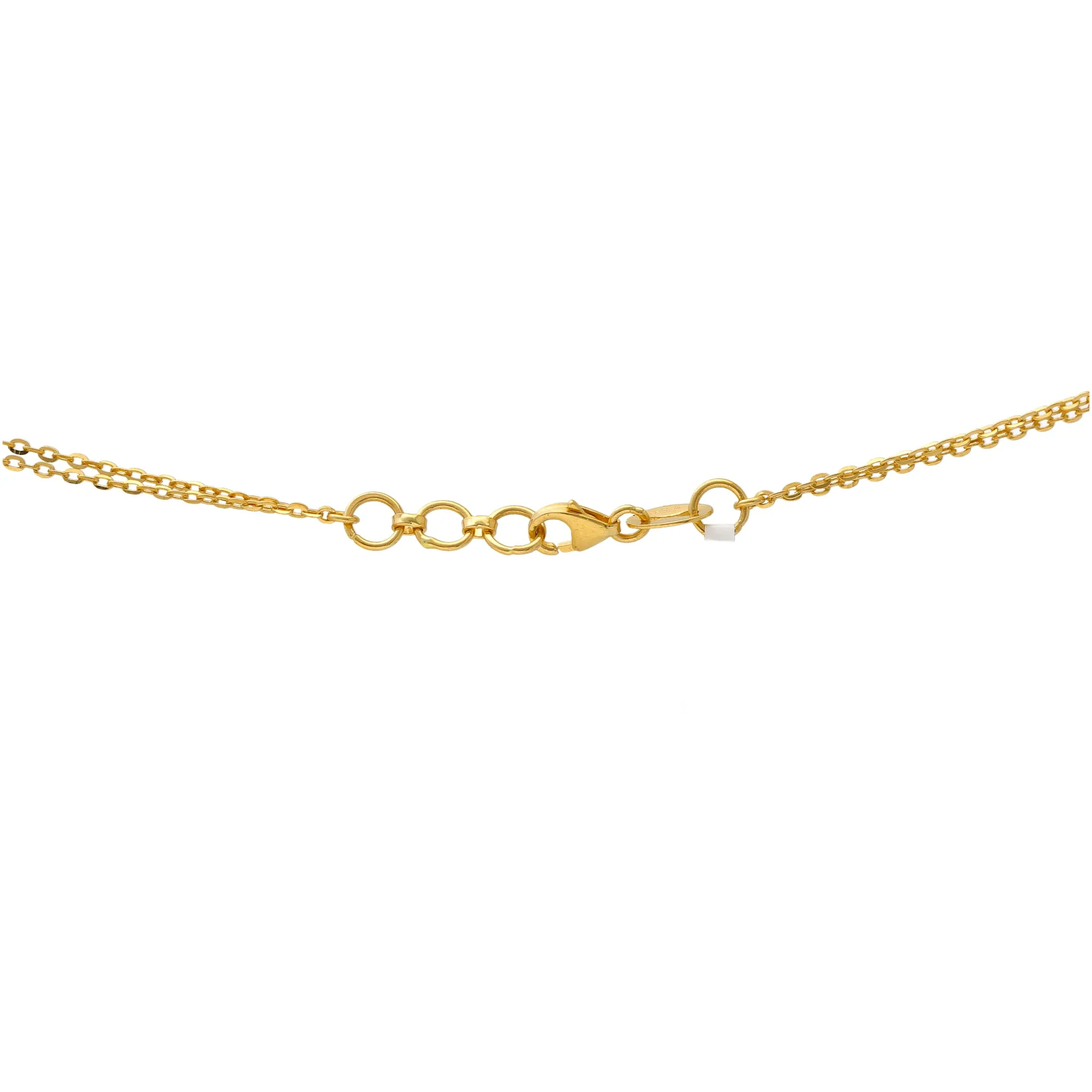 22K Yellow & White Gold Beaded Pendant Chain (12.7gm)