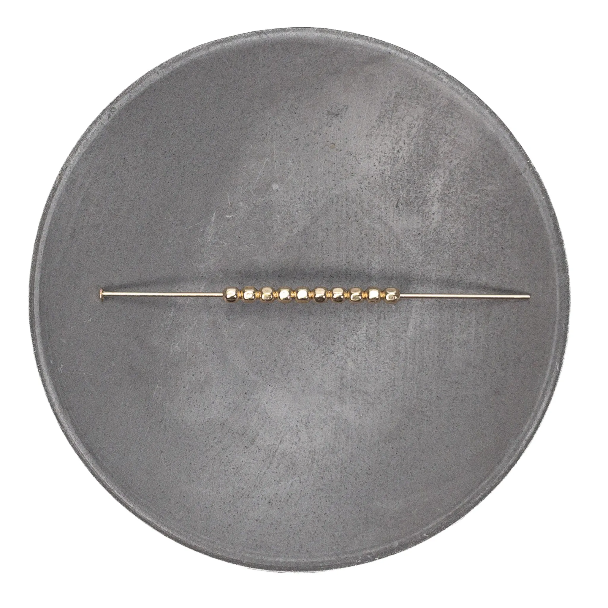 3mm Shiny Round (1.3mm Large Hole) Bead - Silver | Gold (M1042)