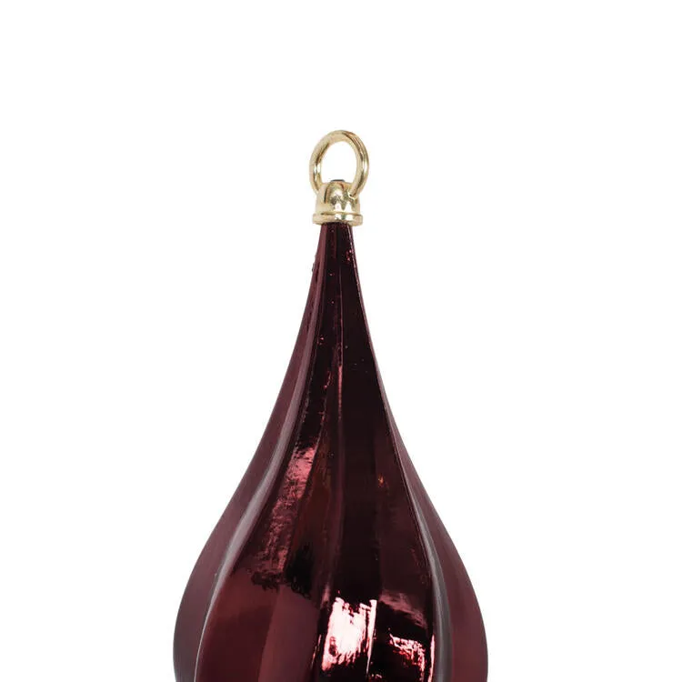 41" Burgundy Shiny Finial