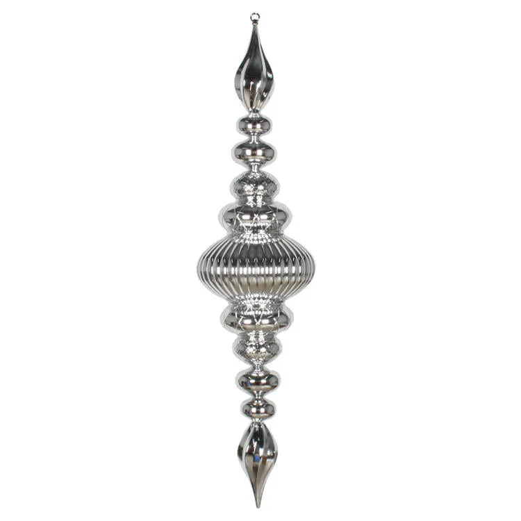 41" Silver Shiny Finial