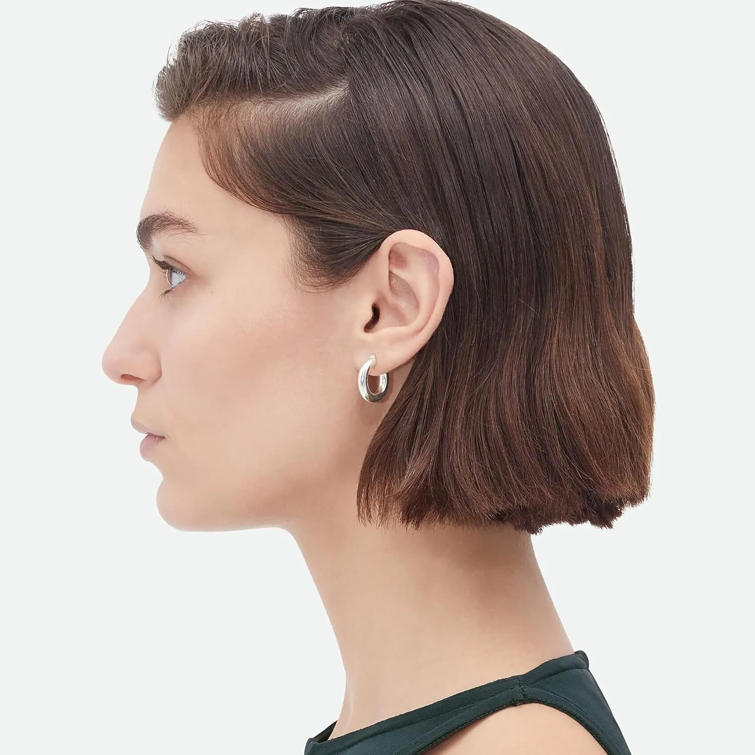 4mm Thick Gold Chunky Earrings Steling Silver Post Hoops Earrings For Women Hollow Tube Hoops Earrings Thick Gold Hoop Earrings Hypoallergenic Lightweight Gold Hoop Large Earrings 20/30/40/50/60MM