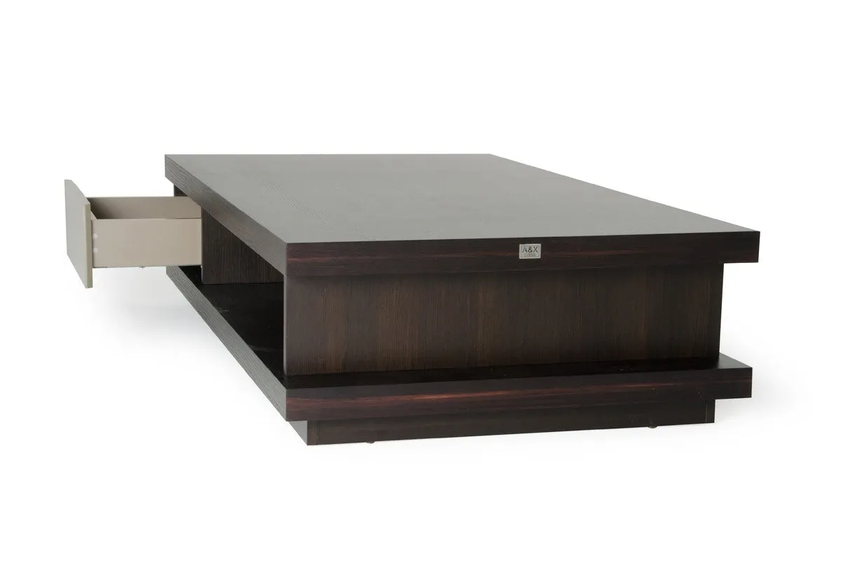 A&X Caligari Modern Oak & Grey Gloss Coffee Table