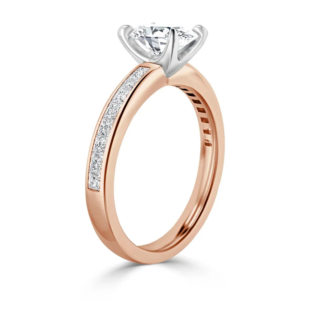 Amelia - 18ct Rose Gold - Oval