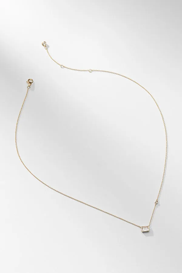 Asscher-Cut Necklace :: Gold
