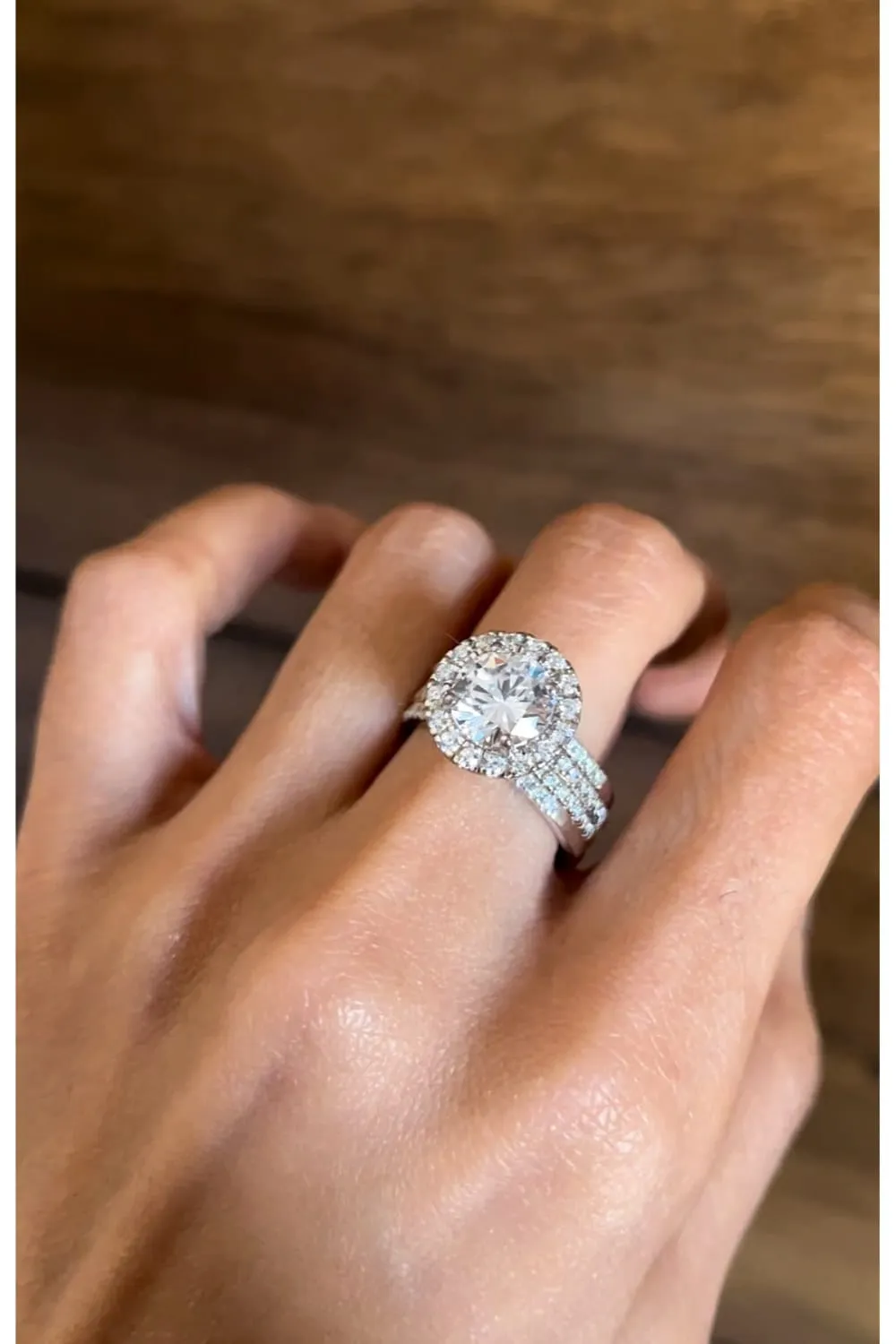 Beatrix Duo Tone Solitaire Ring