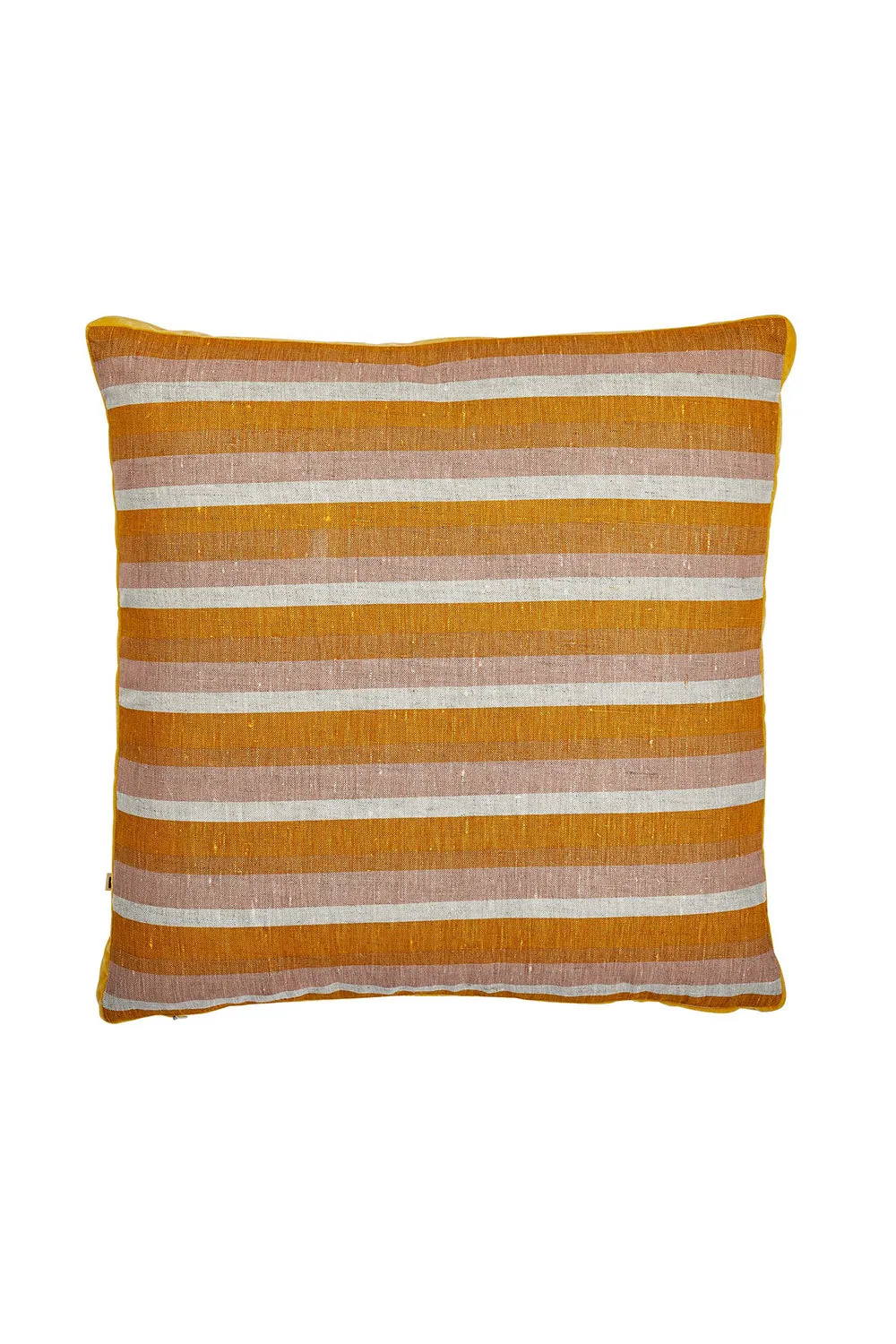 BONNIE & NEIL STRIPE YELLOW PETAL CUSHION