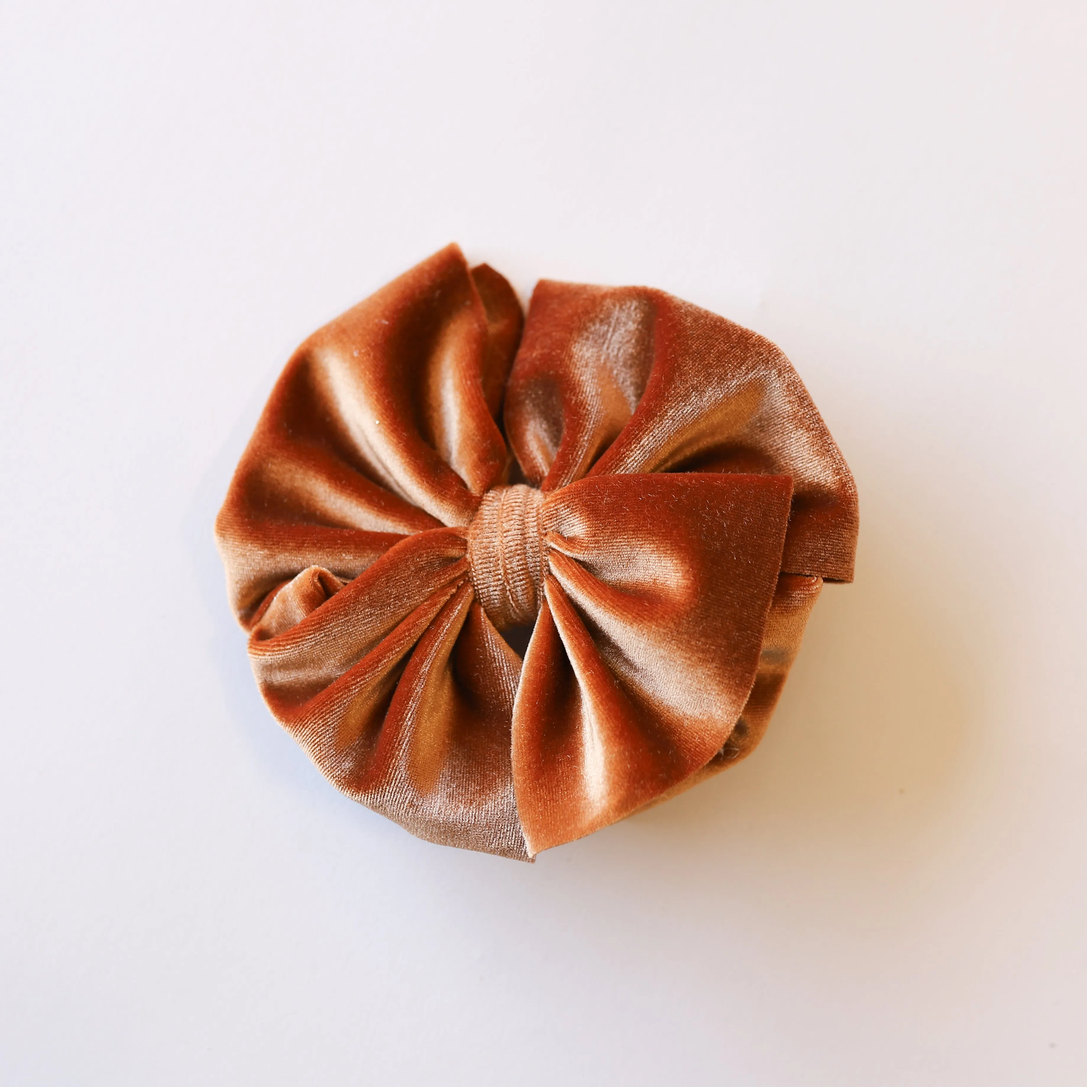 Bronze Velvet Big   Skinny Bow