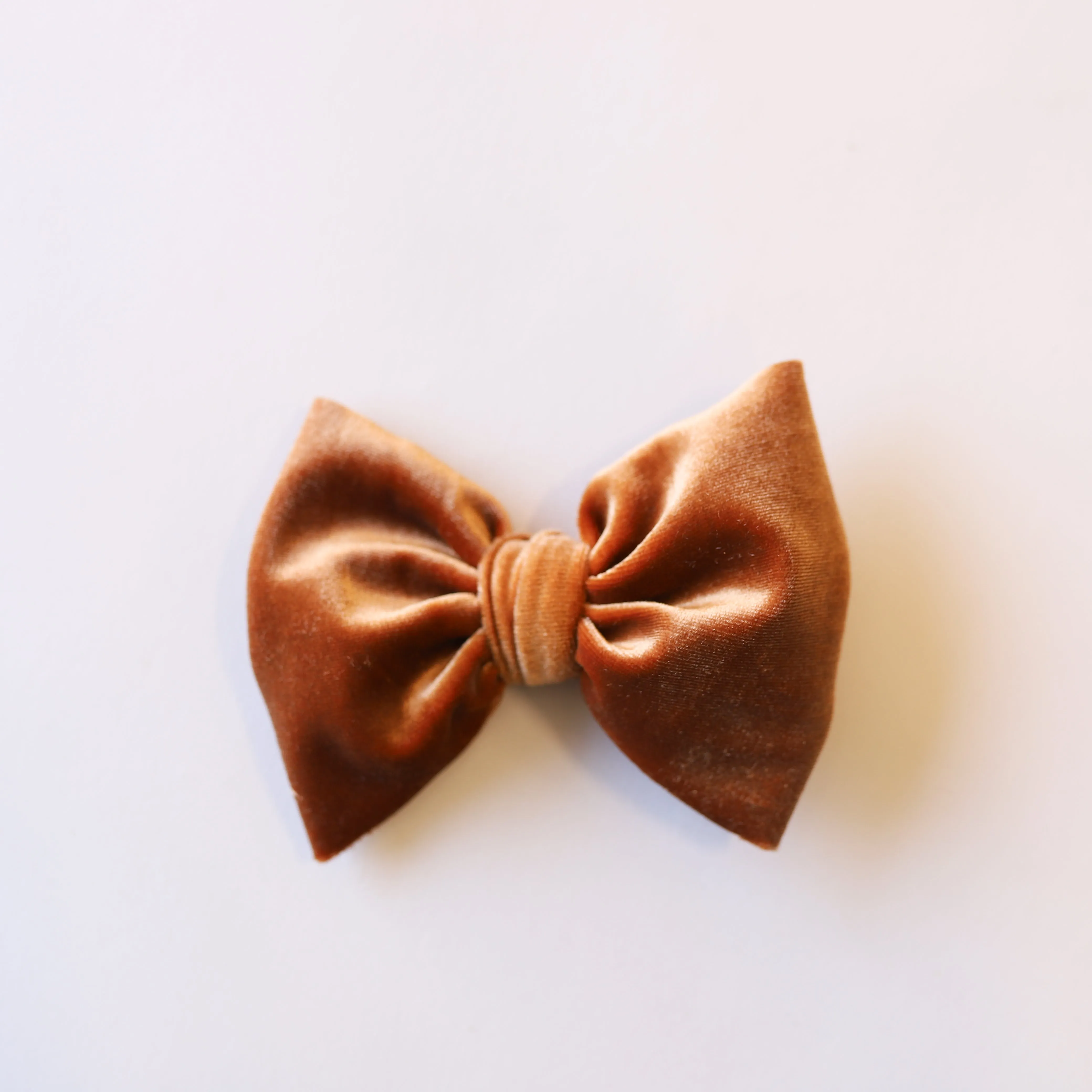 Bronze Velvet Big   Skinny Bow
