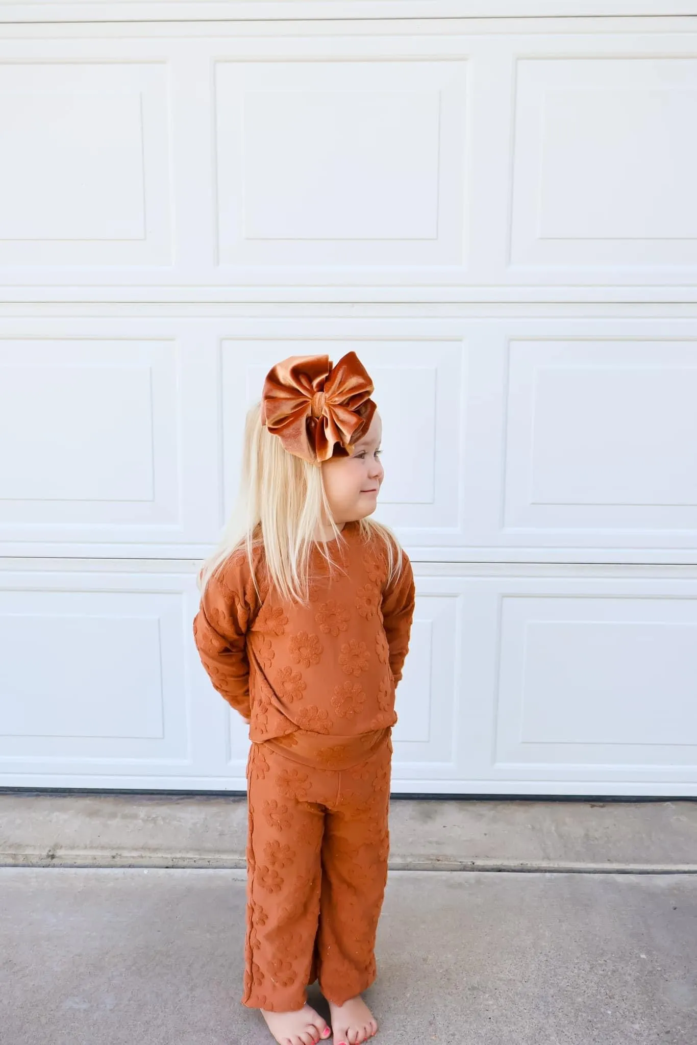Bronze Velvet Big   Skinny Bow