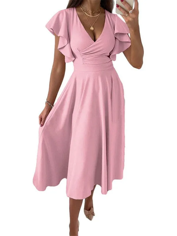 Casual Elegant Midi Dress