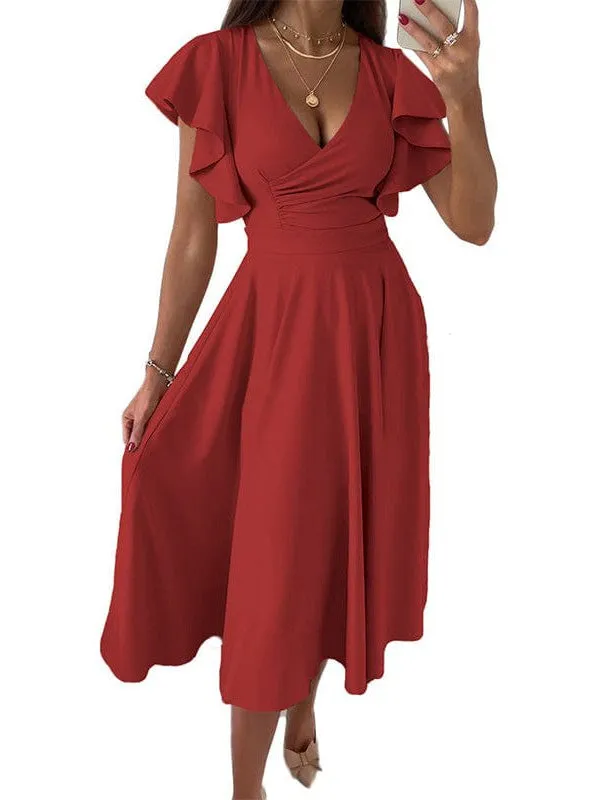 Casual Elegant Midi Dress