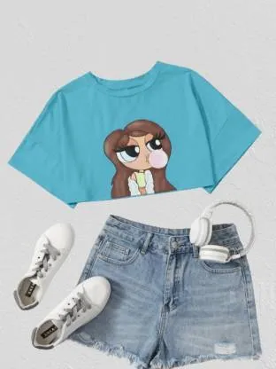 Charming Blue Crop Top