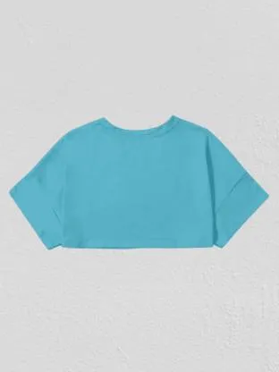 Charming Blue Crop Top