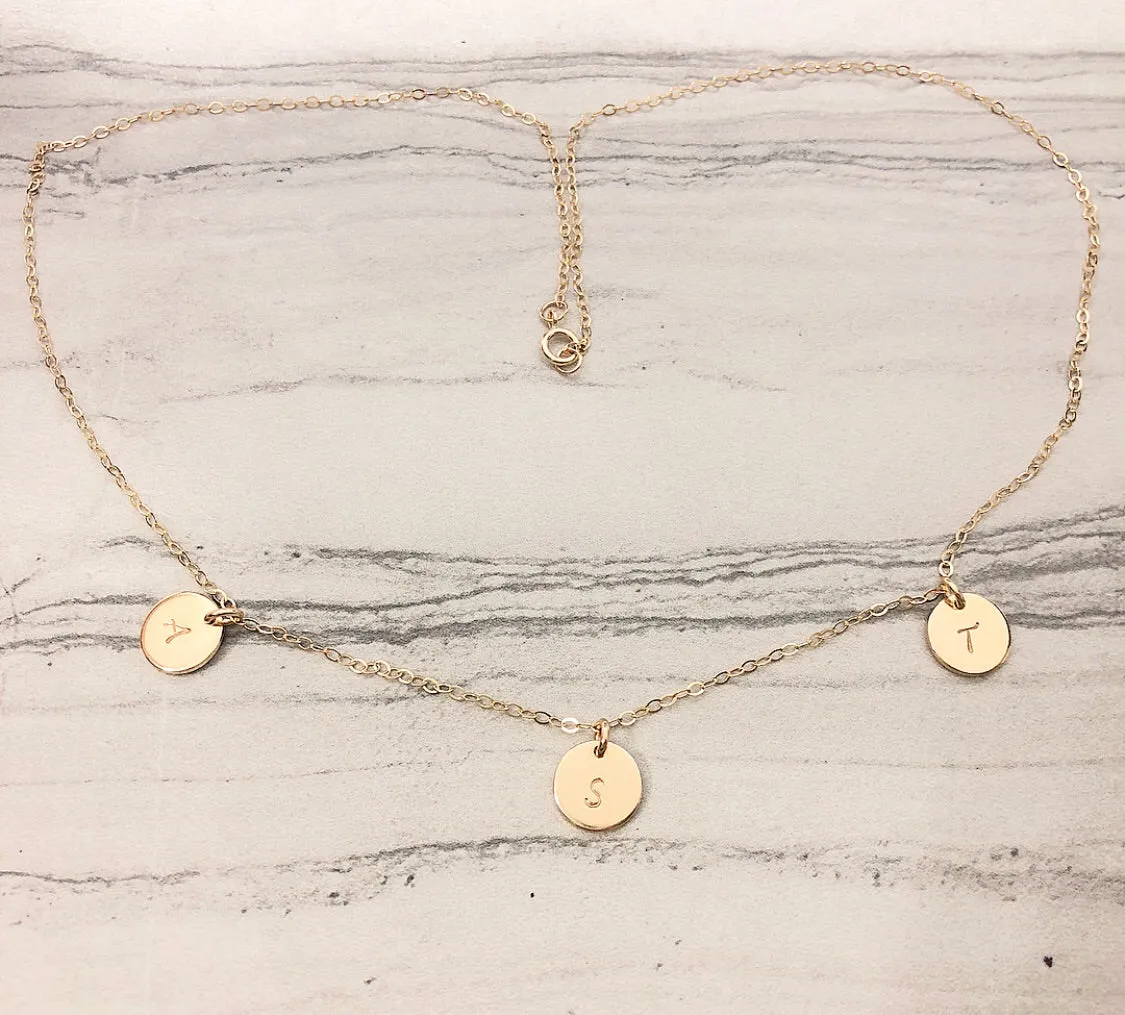 DAINTY DISK NECKLACE
