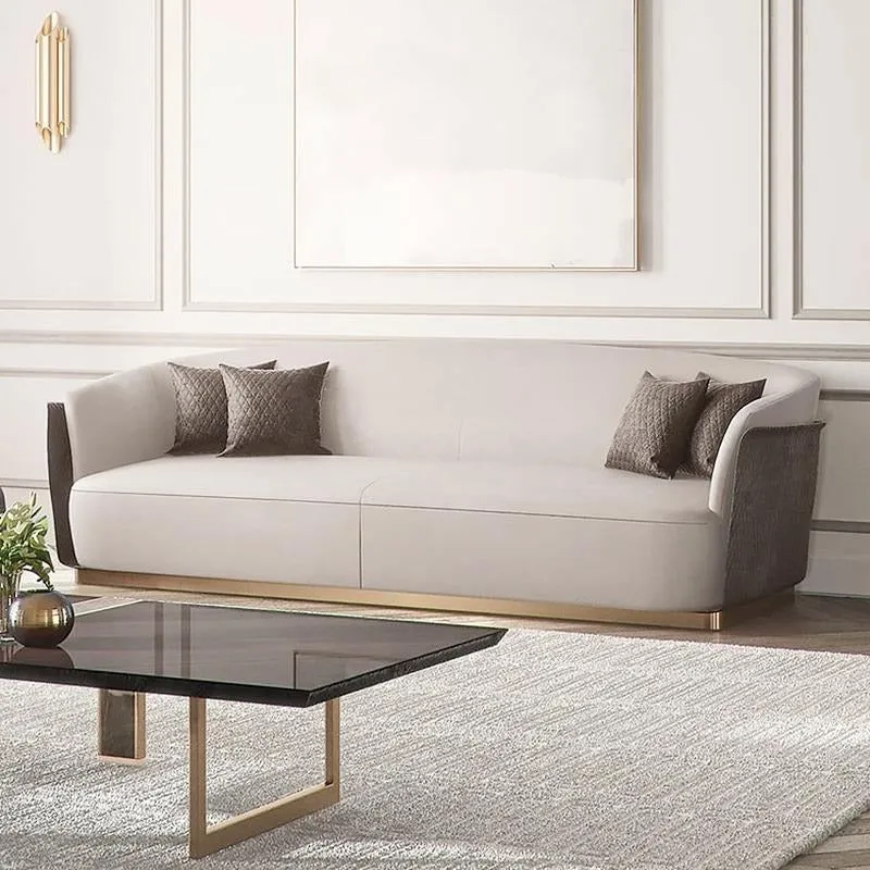 Demure Three Seater Sofa, Velvet