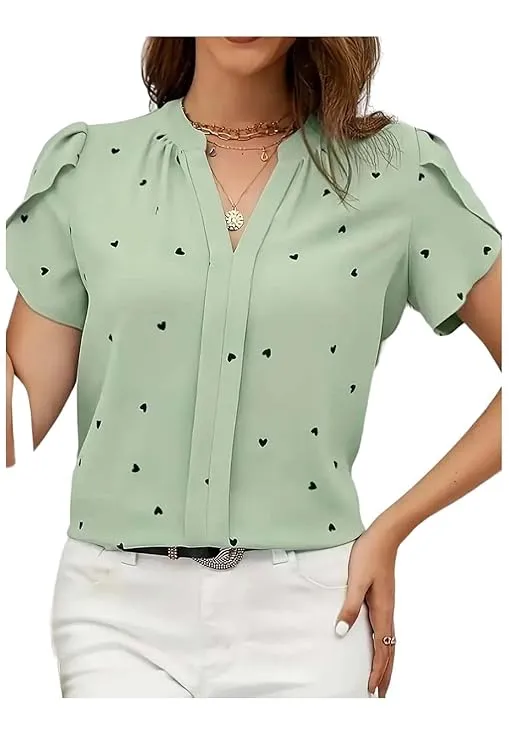 Elegant Green Slim-Fit Top