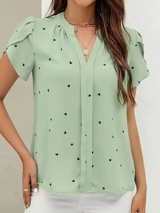 Elegant Green Slim-Fit Top