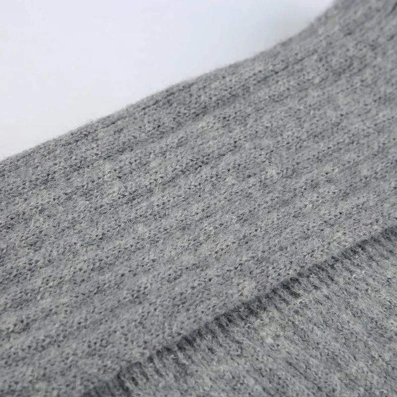 Elegant Low Waisted Knitted Long Skirt