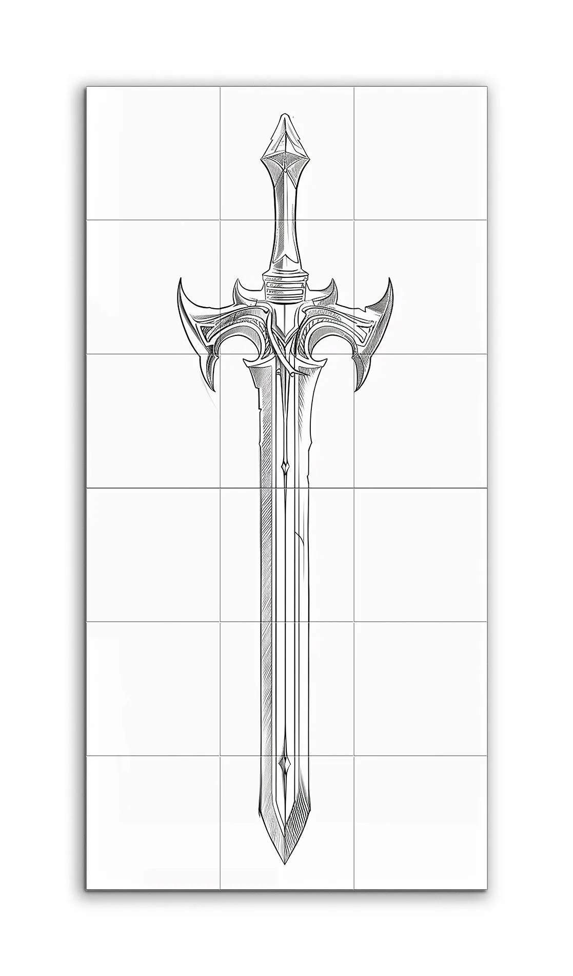 Elegant Sword: Gothic Fantasy Illustration