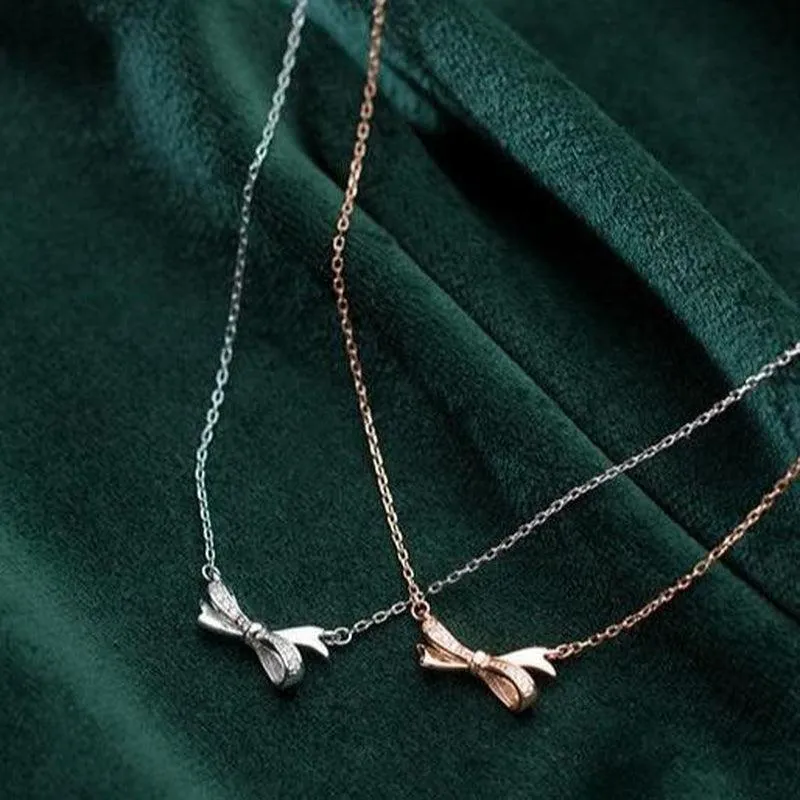 Elite Bow Knot Minimal Necklace