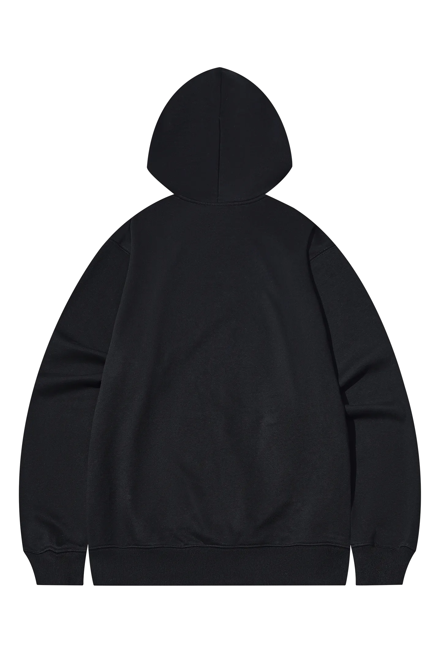 Flocked Heavy Cotton Hooded Knit Cardigan
