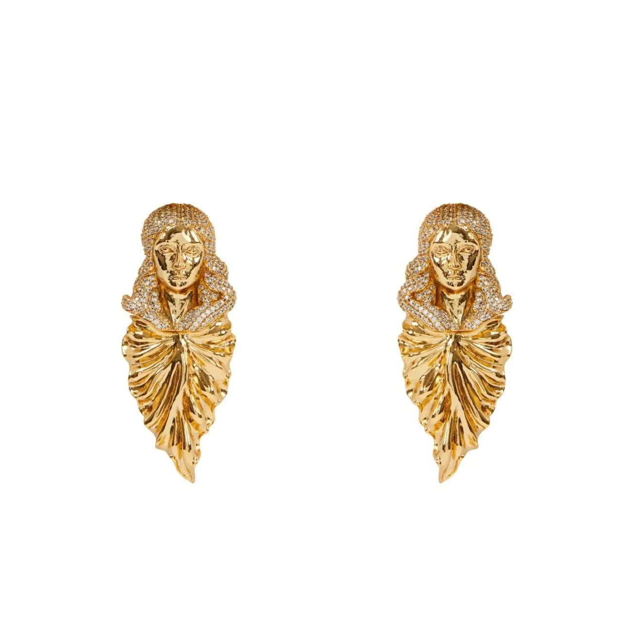 From the Flames Earrings - Gold Plated