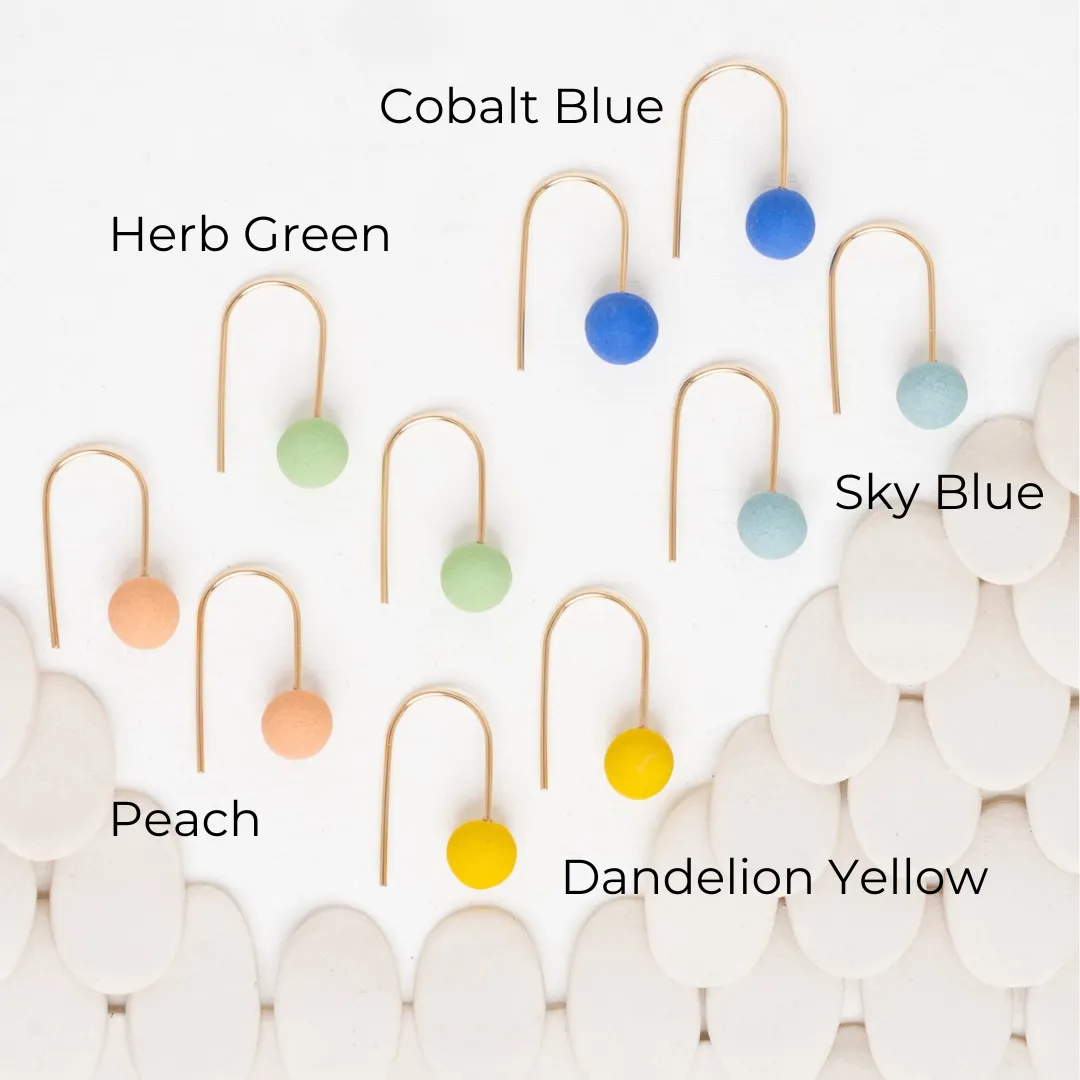 Gold Dainty Dot Earrings