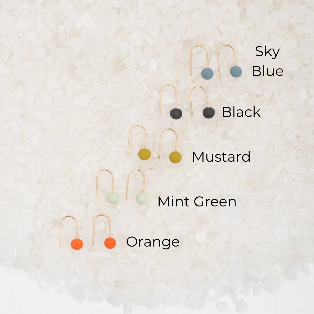 Gold Dainty Dot Earrings