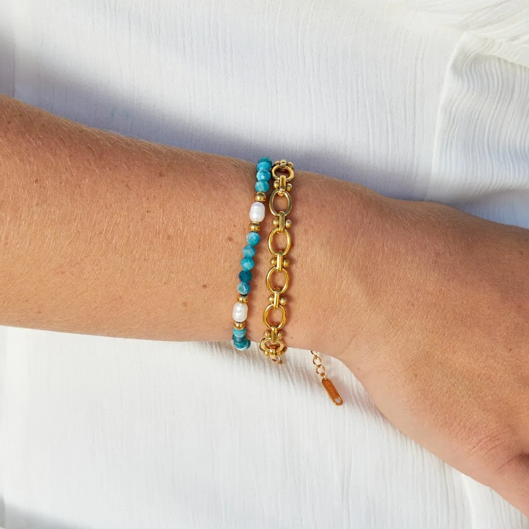 Gold Link Chain Bracelet