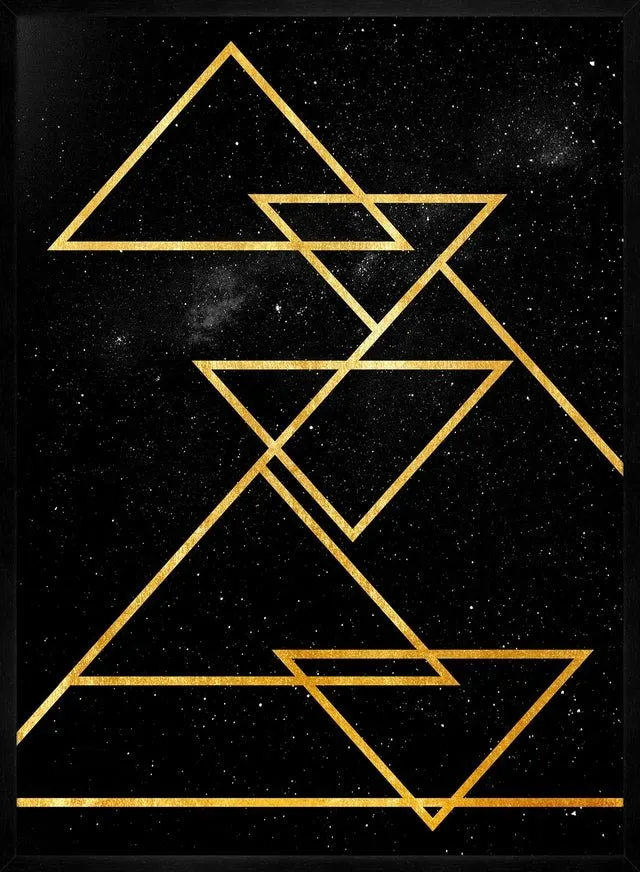 Golden Triangles Print