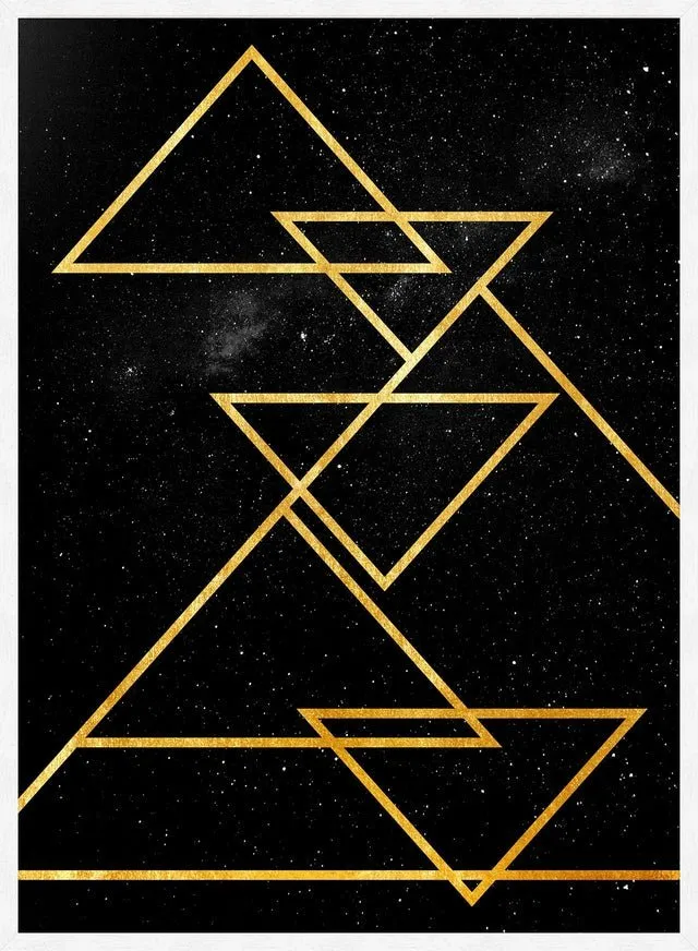 Golden Triangles Print