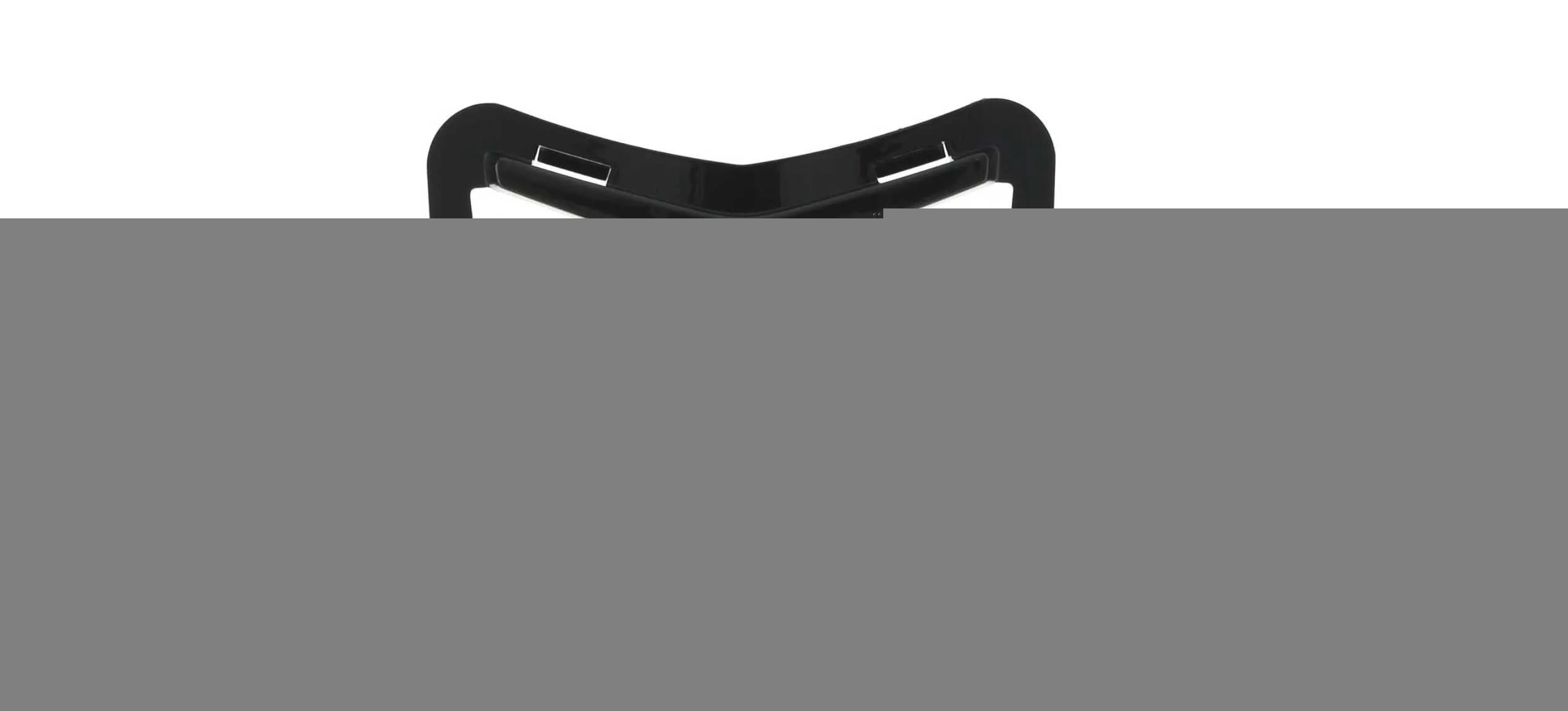 Horn cover inlay PIAGGIO shiny black | Vespa GTS/GTV 125-300cc