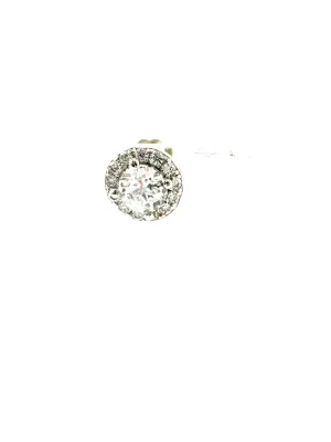 Micro Pave Solitaire Earrings