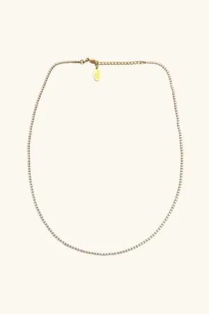 micro tennis choker - gold