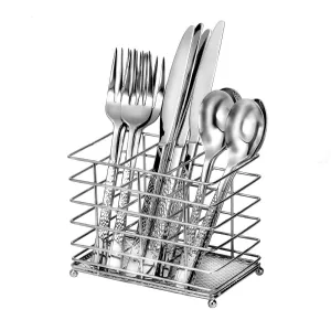 Oneida Impact 12-Piece Casual Flatware Set with Countertop Caddy, Service for 4