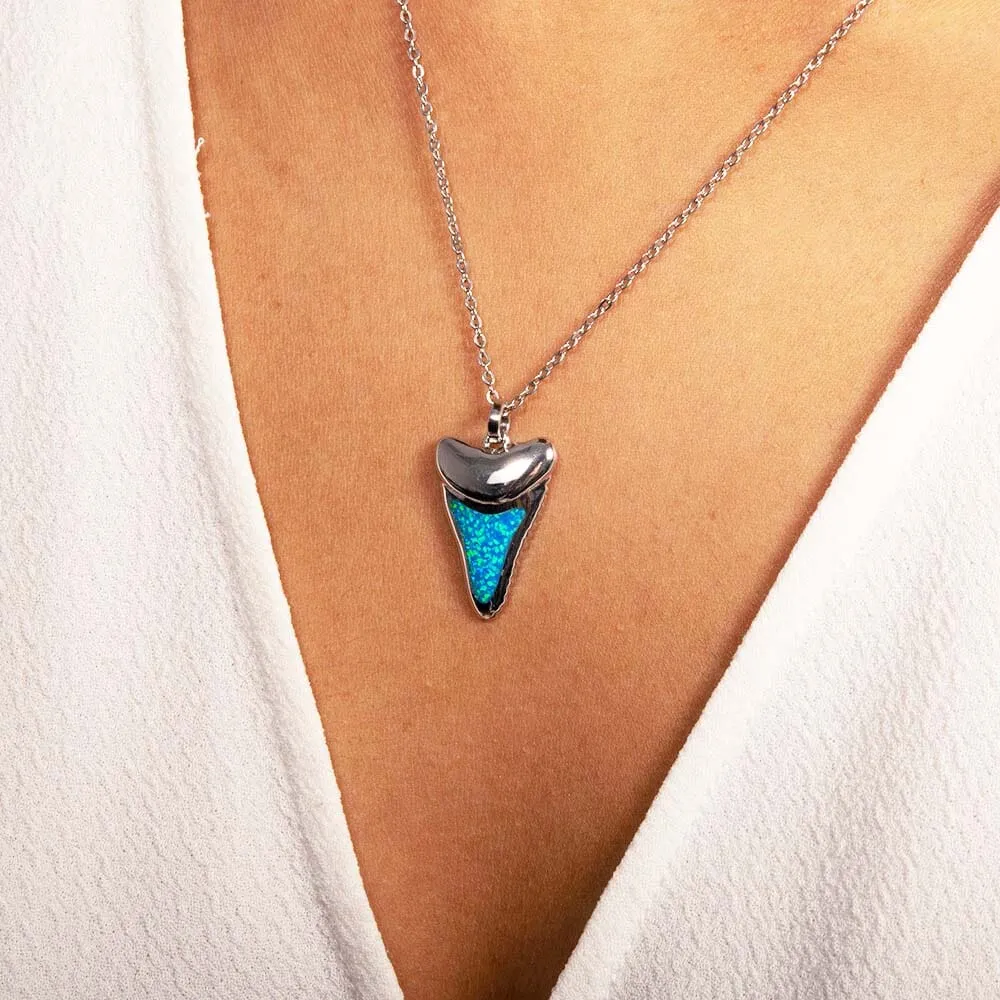 Opal Warrior Mano Tooth Pendant