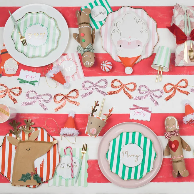 Paper Plates - Reindeer With Holly
