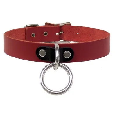 Red/Black Halter Ring Collar