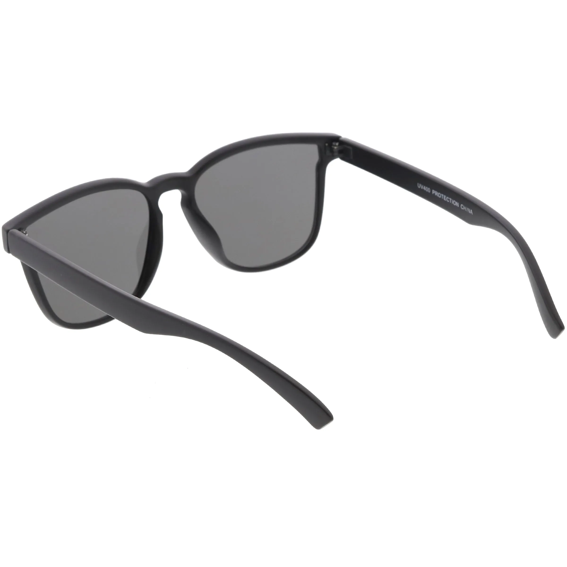 Retro Modern Horned Rim Flat Lens Sunglasses C753
