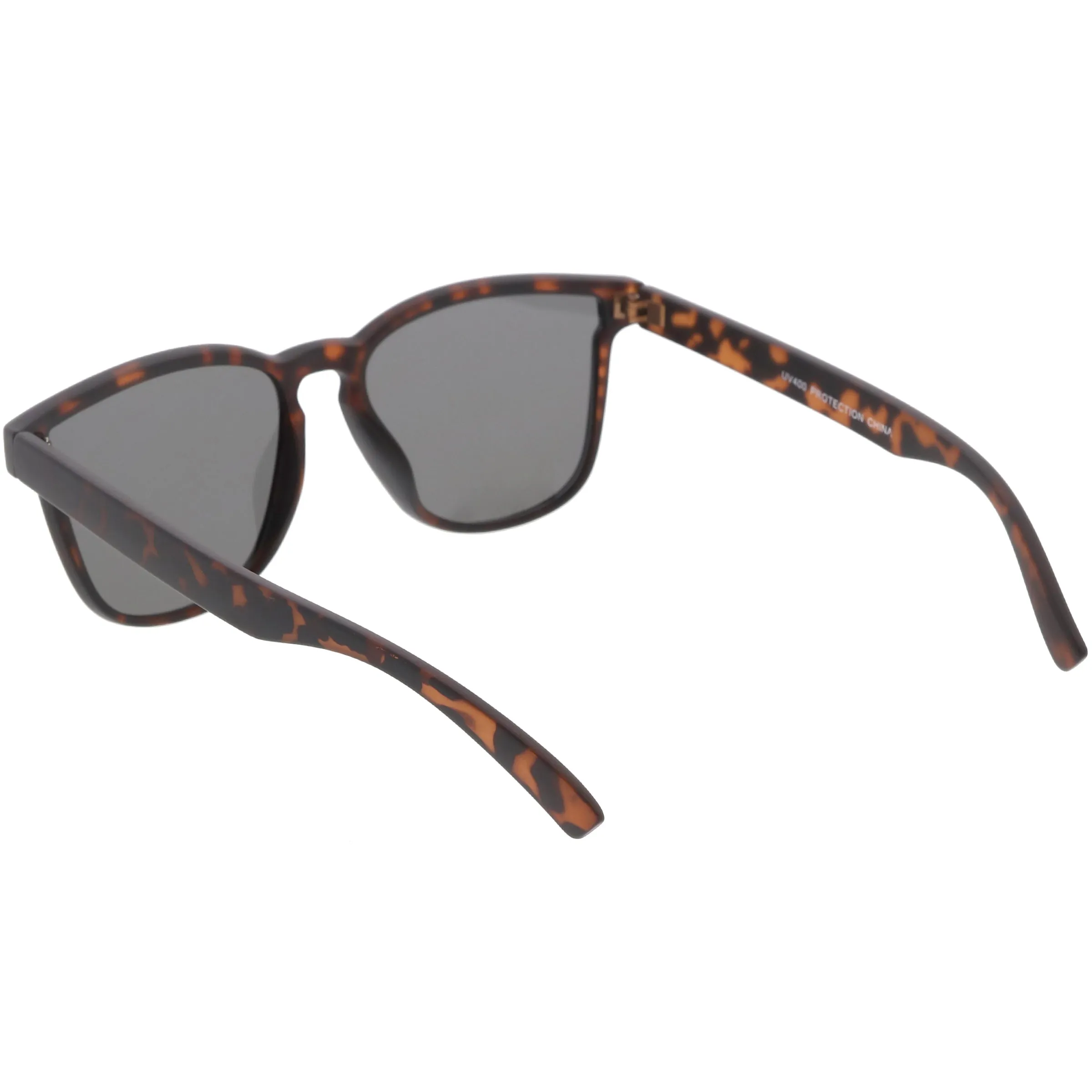 Retro Modern Horned Rim Flat Lens Sunglasses C753