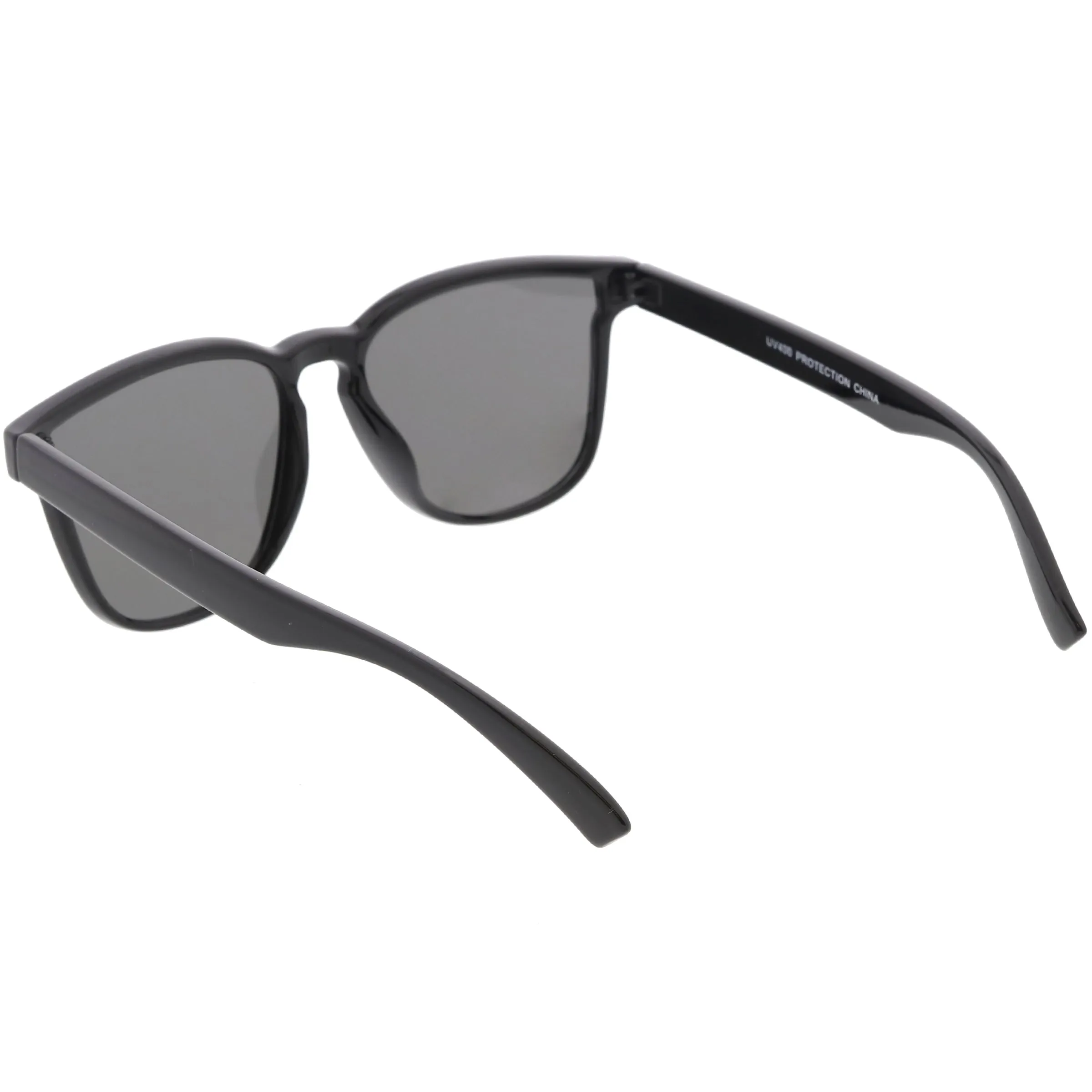 Retro Modern Horned Rim Flat Lens Sunglasses C753