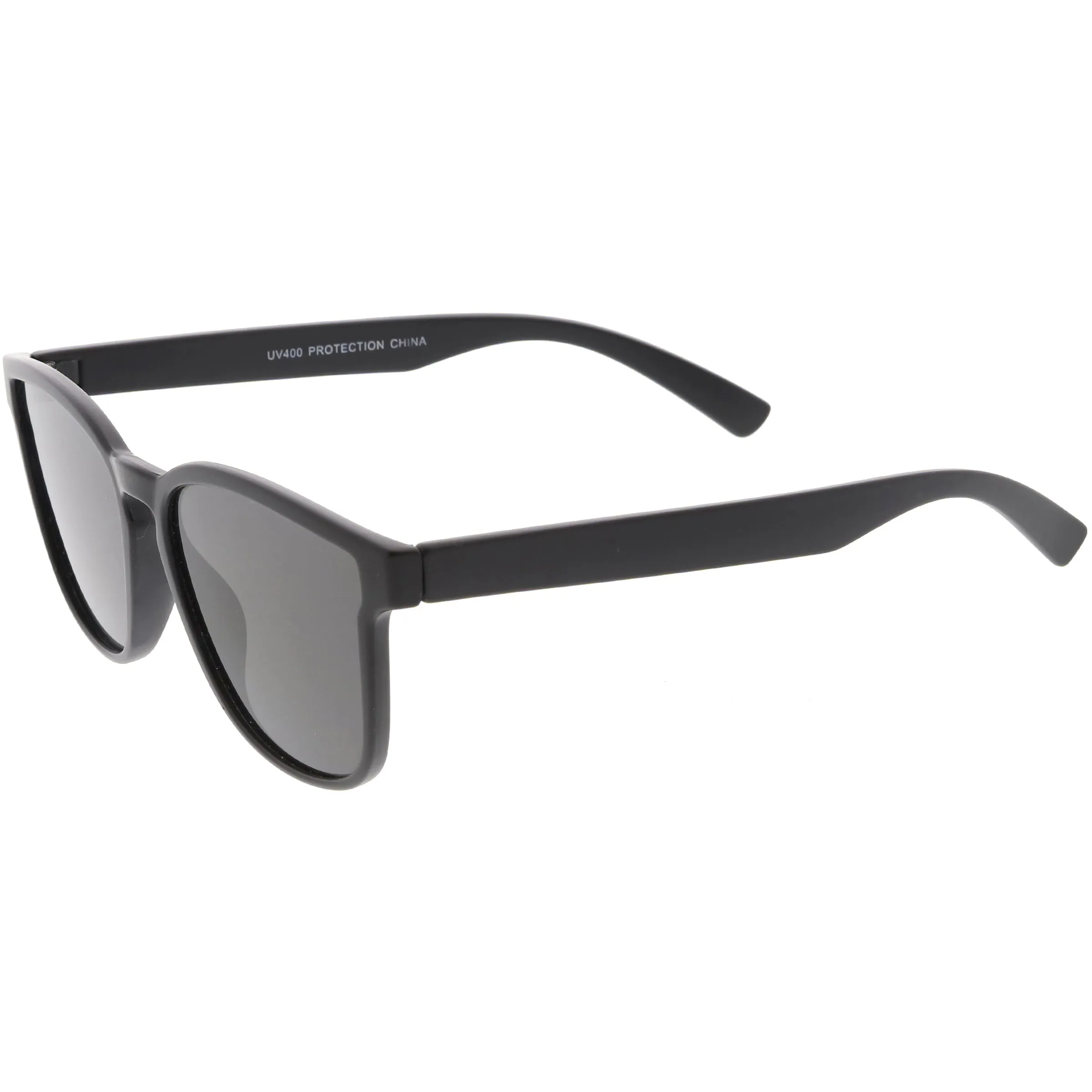 Retro Modern Horned Rim Flat Lens Sunglasses C753