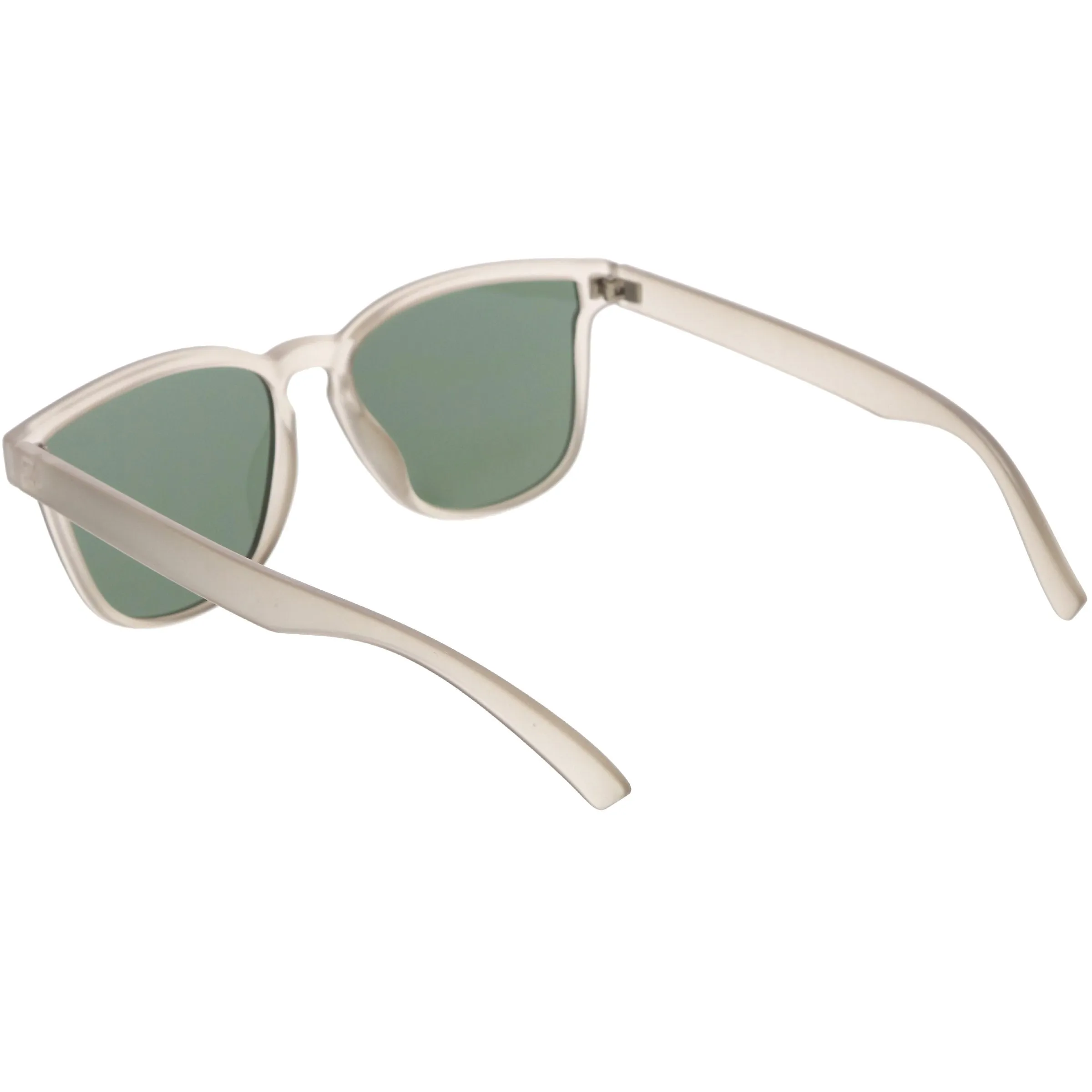 Retro Modern Horned Rim Flat Lens Sunglasses C753