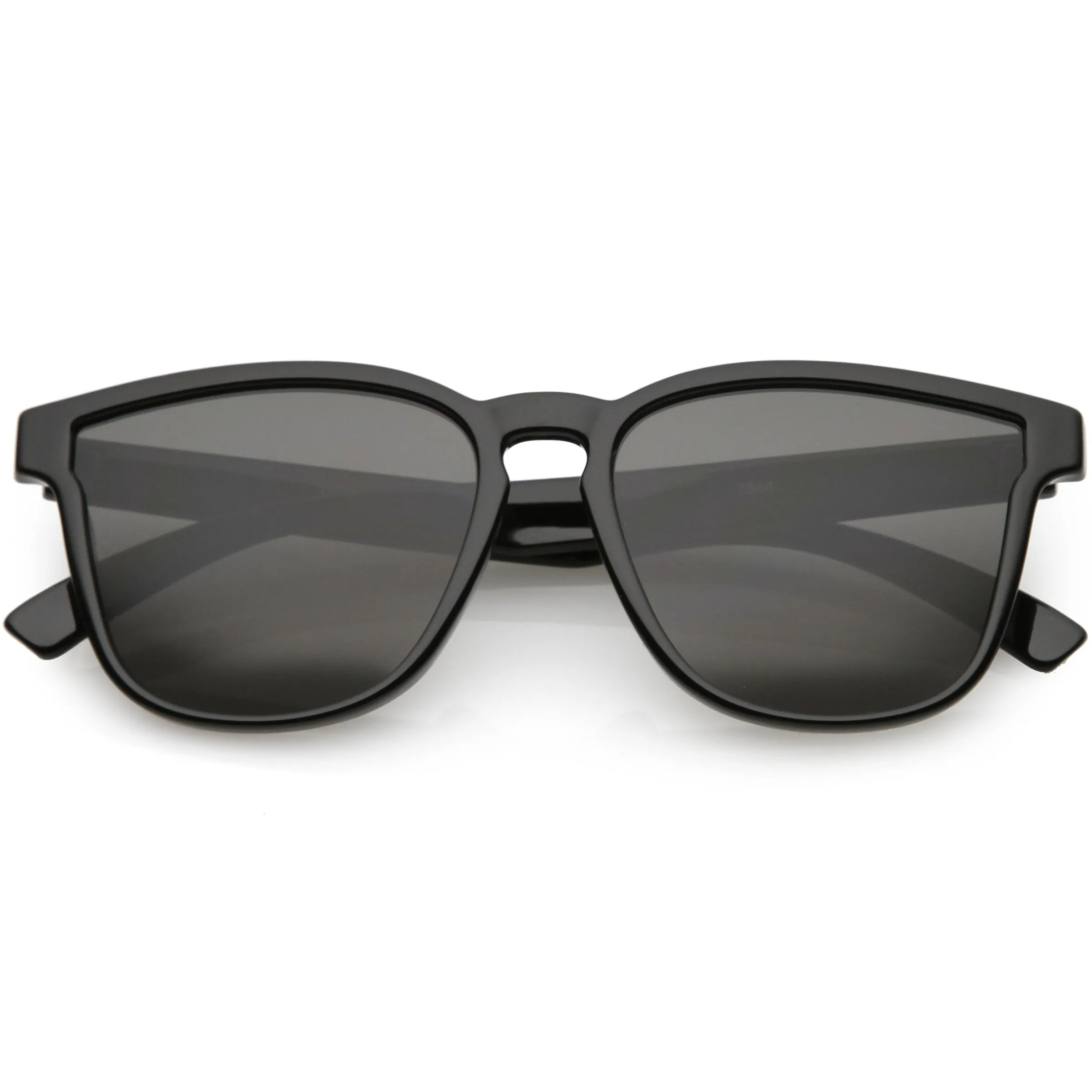 Retro Modern Horned Rim Flat Lens Sunglasses C753