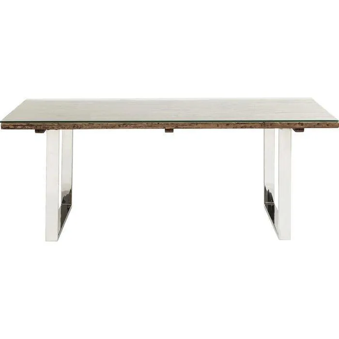 Rustico Glass/Recycled Wood Table