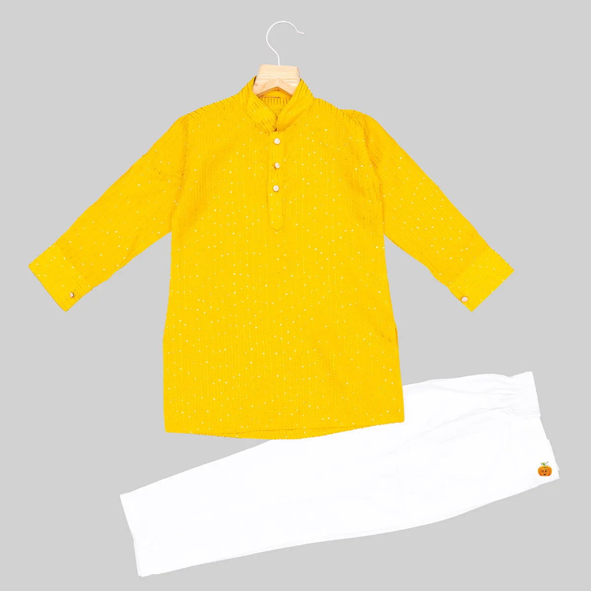 Sequin Embroidered Boys Kurta Pajama