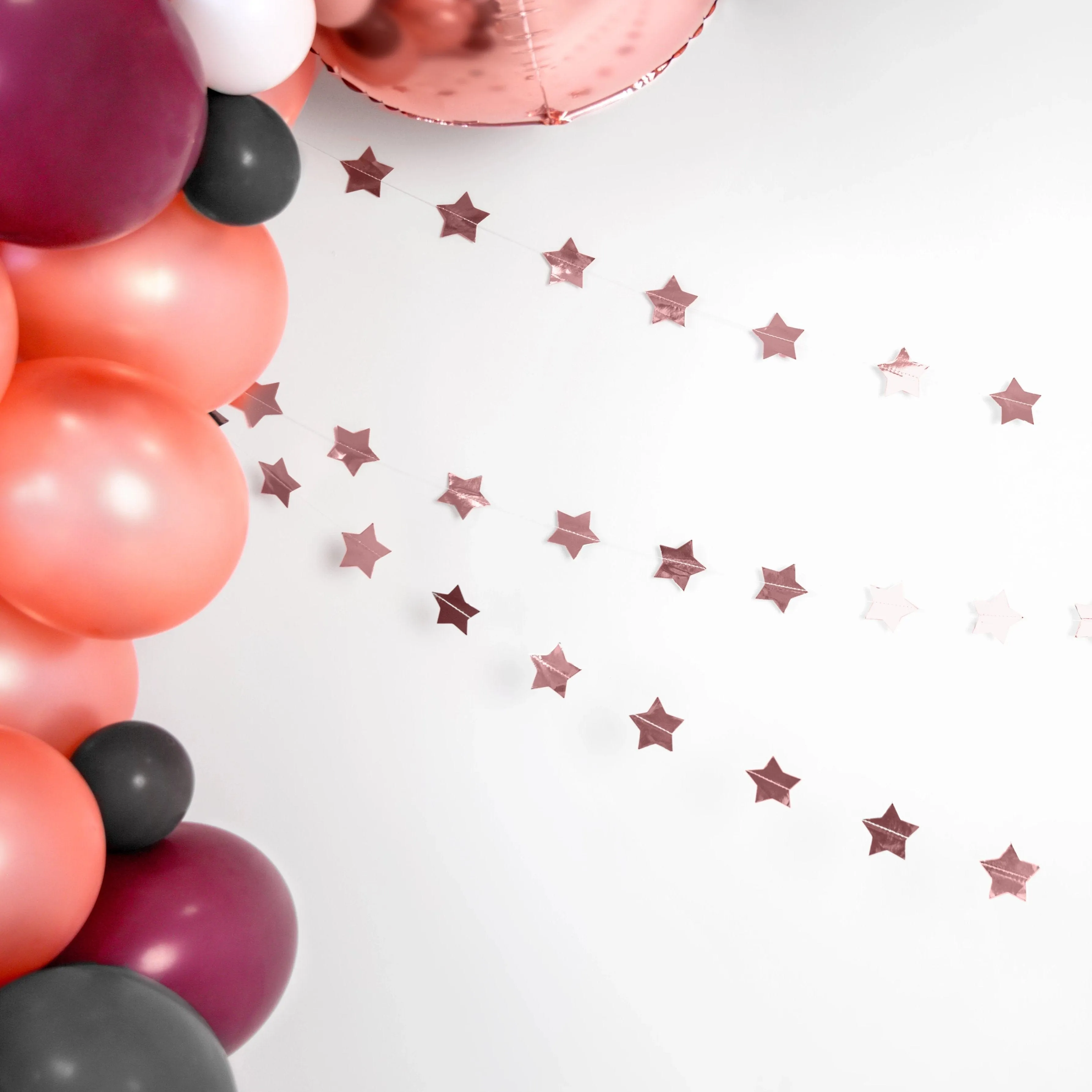 Shiny Star Garland - Rose Gold